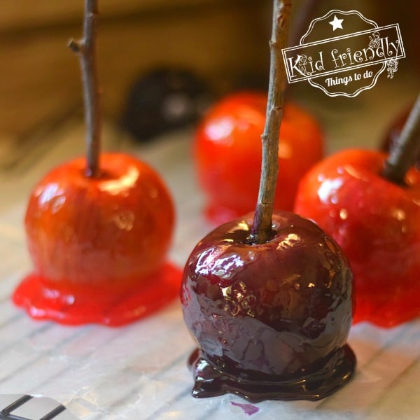 making candy apples