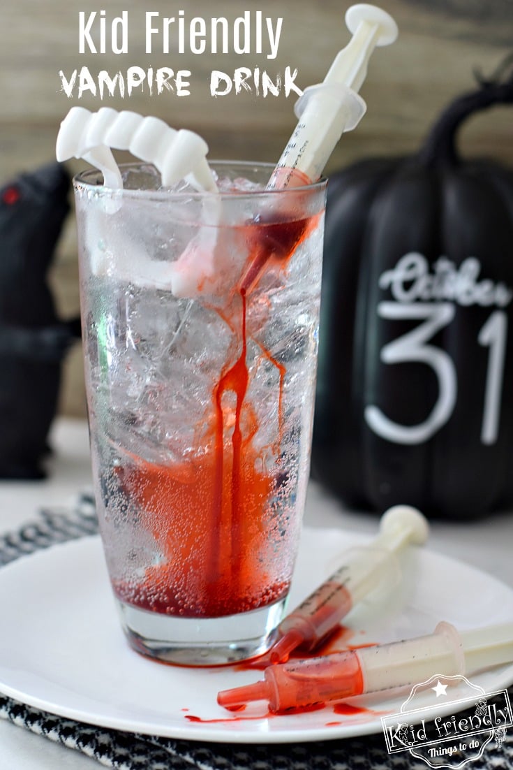 Kid Friendly Halloween Vampire Drink Easy And Delicious With Video Kid Friendly Things To Do