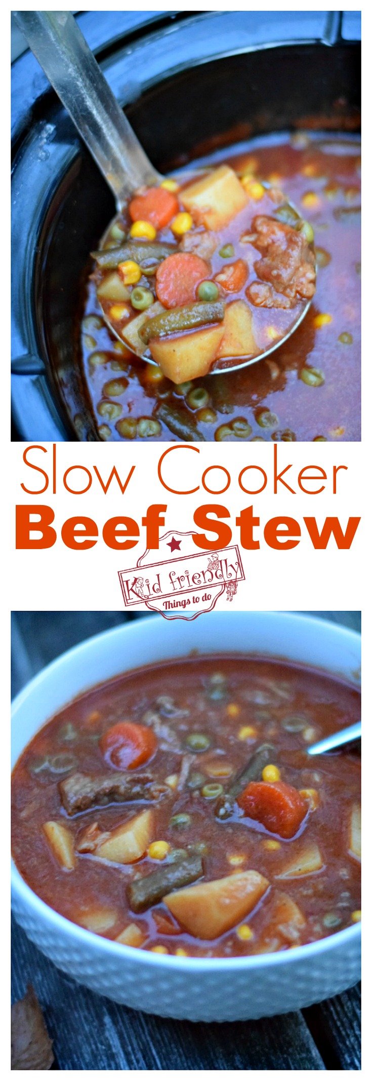 The Best Crockpot Beef Stew Recipe - Old Recipe - Easy to Make - You can also make this on the stovetop - The perfect comfort food - Healthy and Simple to make and so delicious. www.kidfriendlythingstodo.com