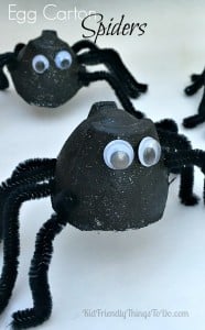 Egg Carton Spider Craft