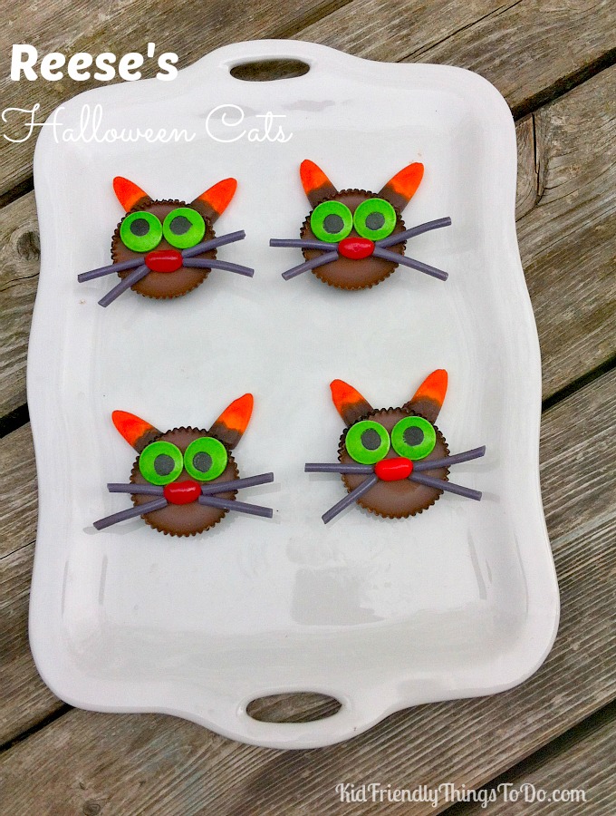 Reese's Halloween Cat Fun Food - KidFriendlyThingsToDo.com