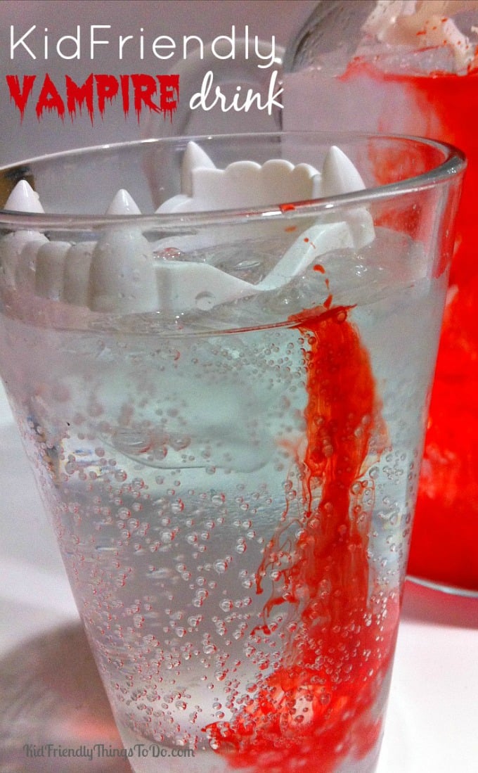 Kid Frienldy Halloween Vampire Drink - KidFriendlyThingsToDo.com