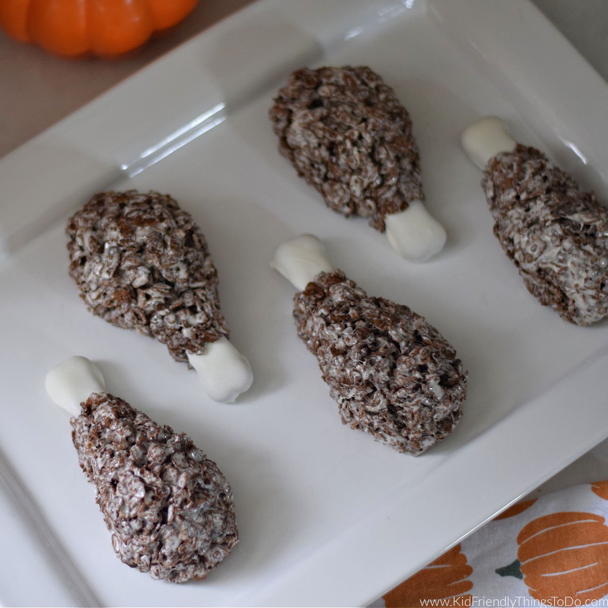 Turkey Leg Rice Krispies Treats