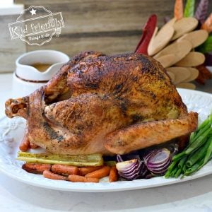 Juicy Sage Roasted Turkey Recipe {with the best gravy!} | Kid Friendly Things To Do