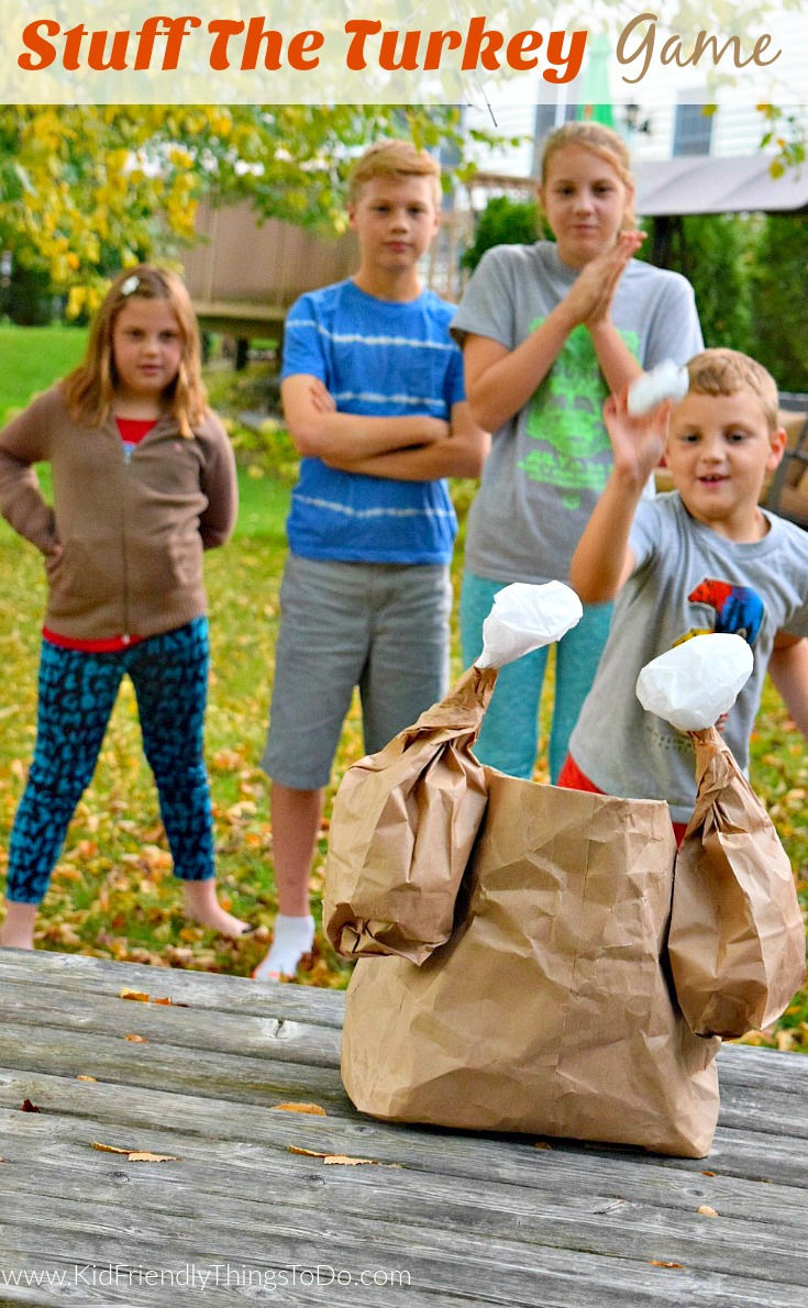 Stuff The Turkey Thanksgiving Game For Kids