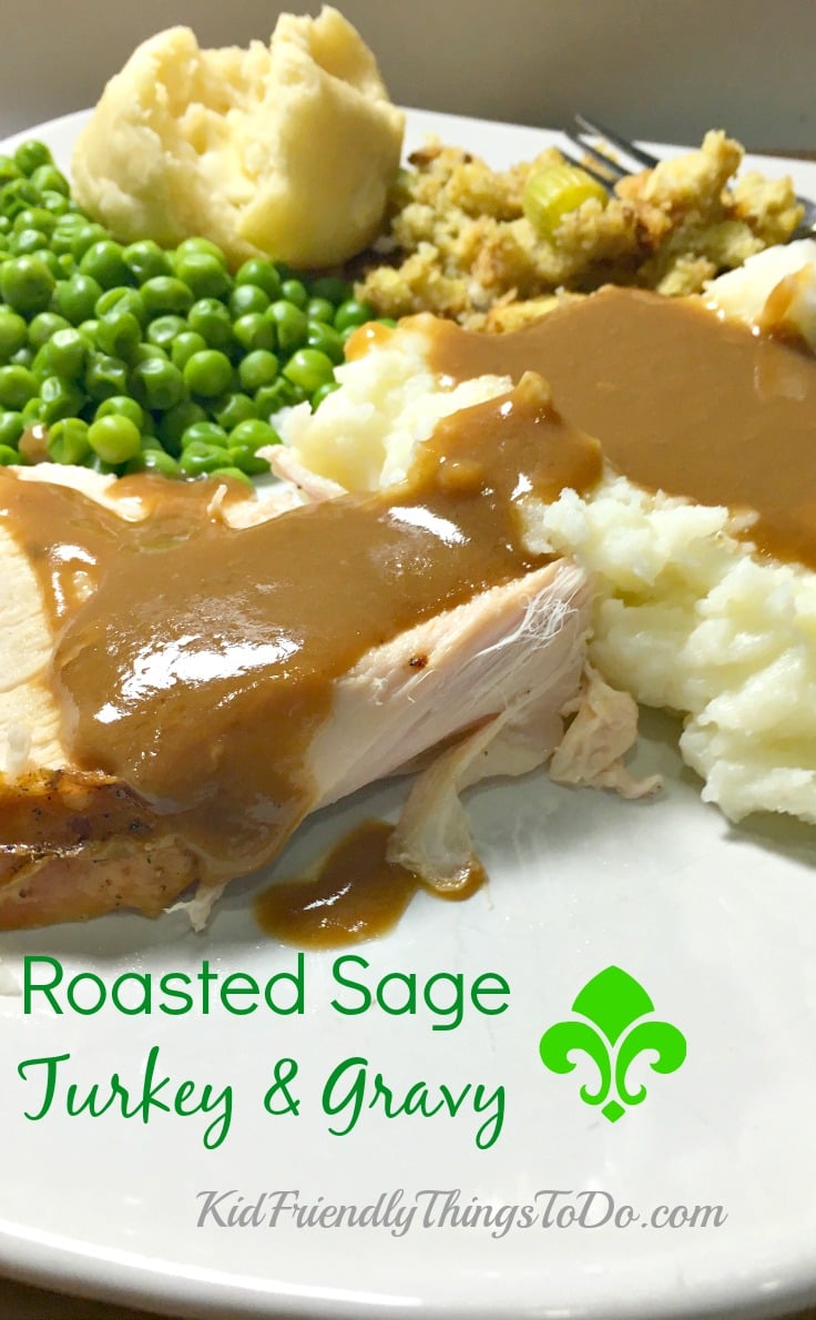 Roasted Sage Turkey with Gravy Recipe