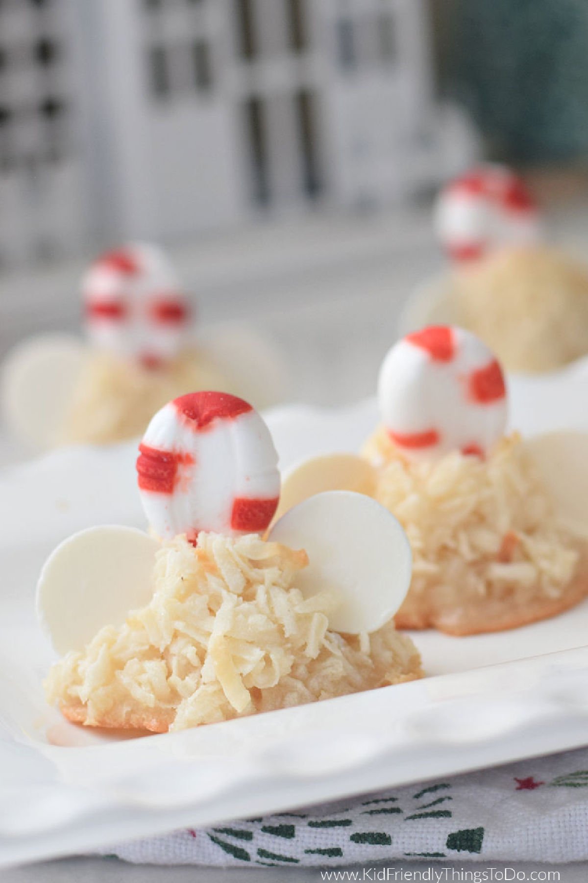 Christmas angel coconut macaroons