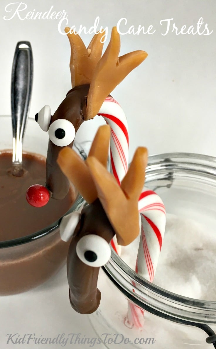 You are currently viewing Chocolate Covered Candy Cane Reindeer Treat