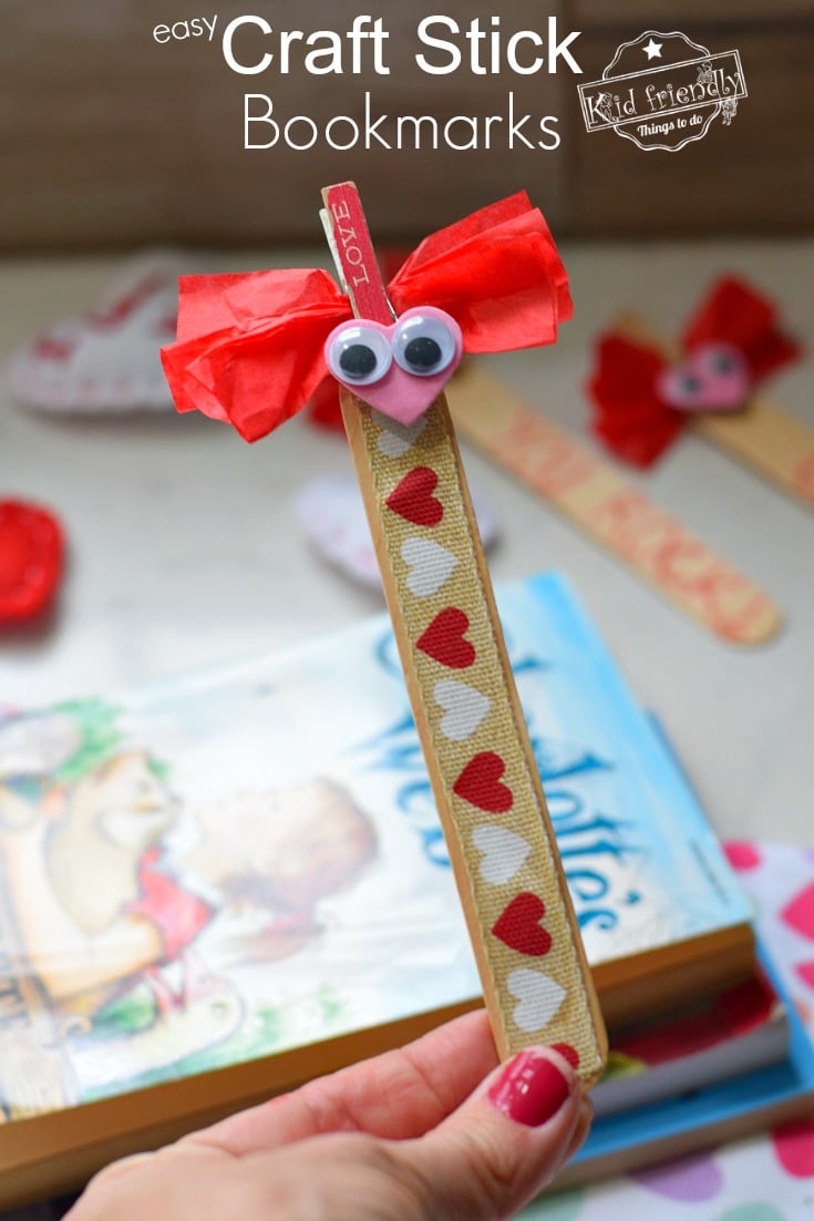 Craft Stick Bookmarks Craft