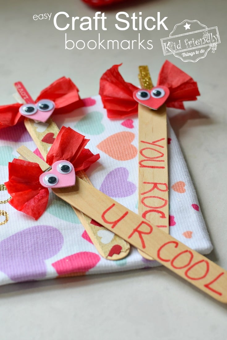 Valentine's day sale bookmark craft