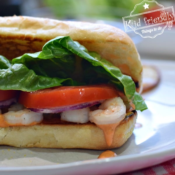 Easy Shrimp Po Boy Sandwich