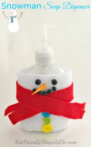 DIY Snowman Soap Dispenser Craft