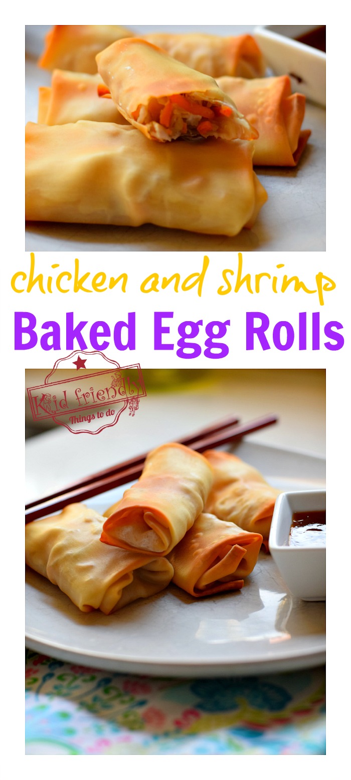 Easy Shrimp Egg Rolls-Baked and Yummy - The Contractor's Castle