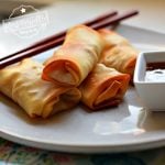 easy baked chicken and shrimp egg rolls