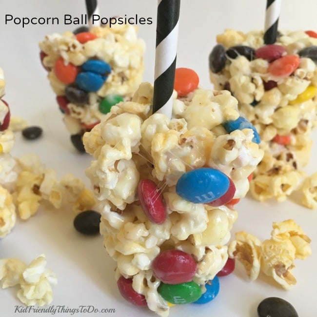 Easy M&M Popcorn Balls Recipe - KidFriendlyThingsToDo.com