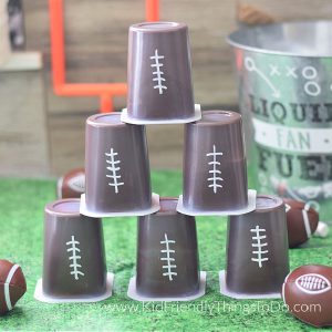 game day pudding snack idea for kids