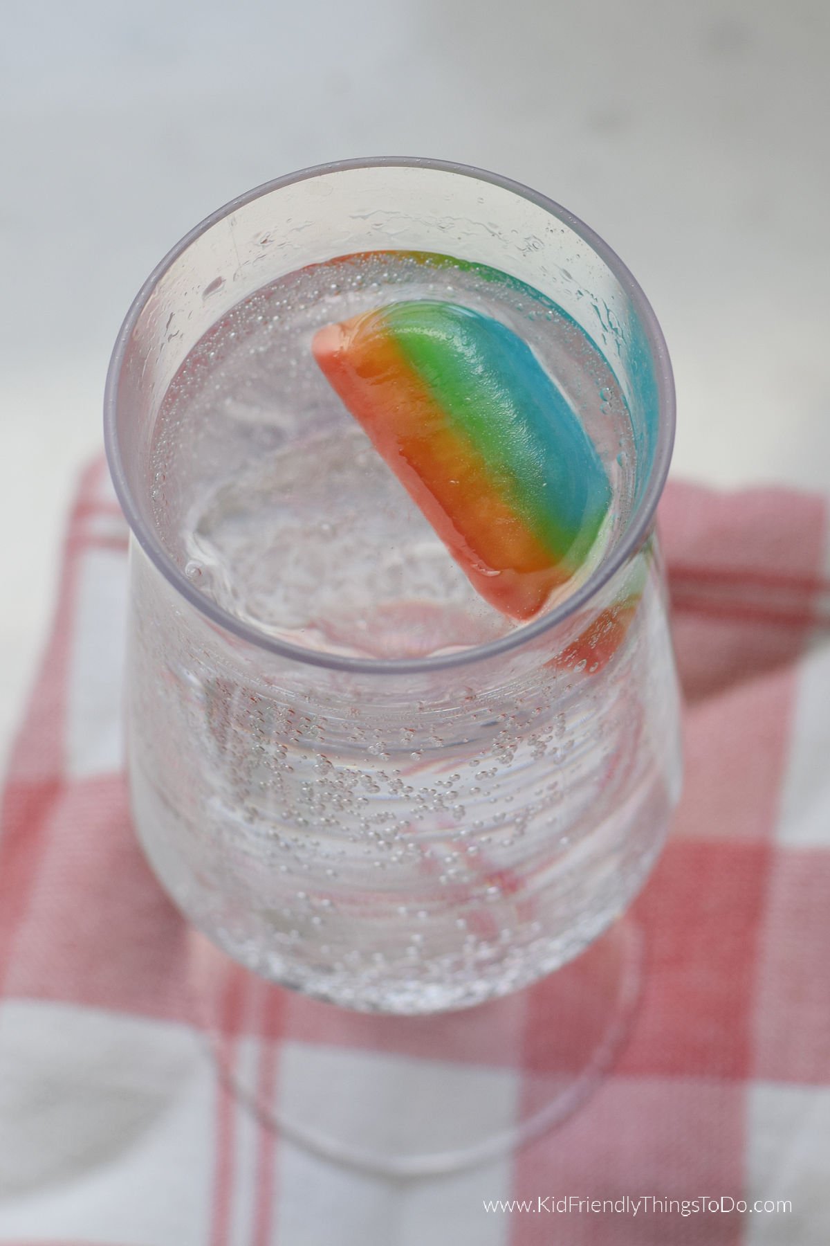 colorful ice cubes 