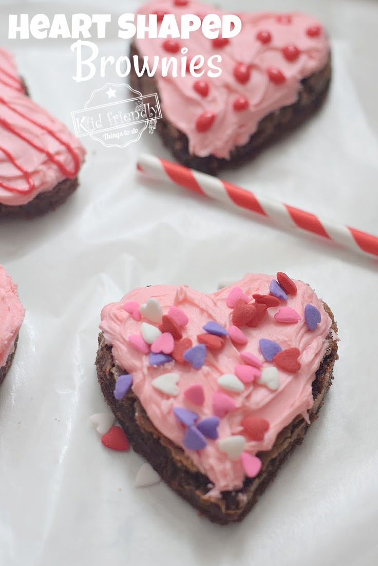 Valentine's Day brownie treats 