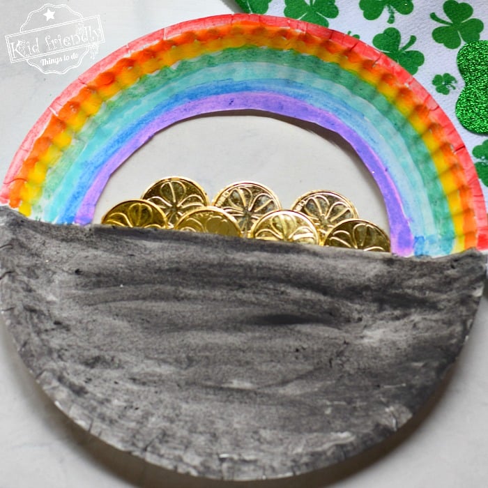 paper plate pot of gold craft