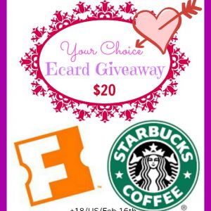 Your Choice – $20 Fandango or Starbucks Giveaway