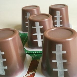 Football Pudding Snacks for a fun Game Day food - KidFriendlyThingsToDo.com