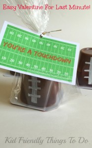 Read more about the article You’re A Touchdown! Last Minute Valentine Idea
