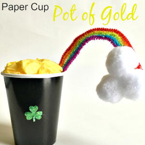 Read more about the article Make A Paper Cup Pot of Gold Craft For St. Patrick’s Day