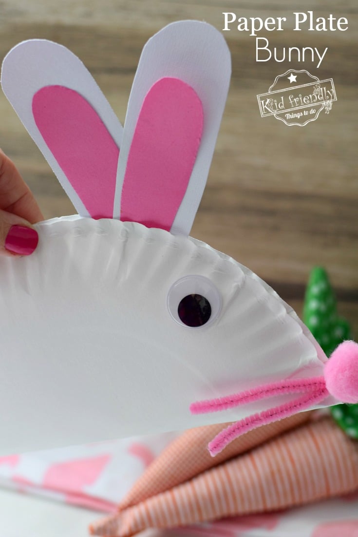 Paper Plate Bunny Craft for kids