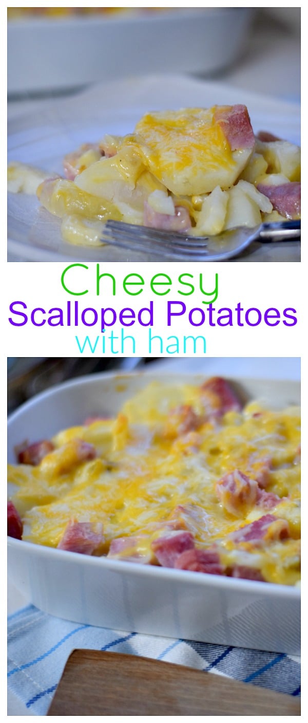 easy scalloped potatoes with ham and cheese