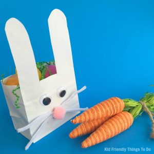 Read more about the article Paper Bag Bunny Easter Basket Craft For Kids