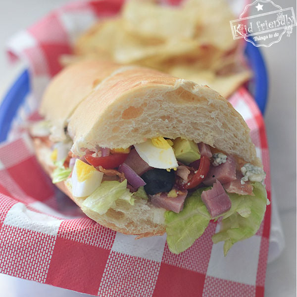 Read more about the article Cobb Salad Sandwich Recipe {The Best!} | Kid Friendly Things To Do