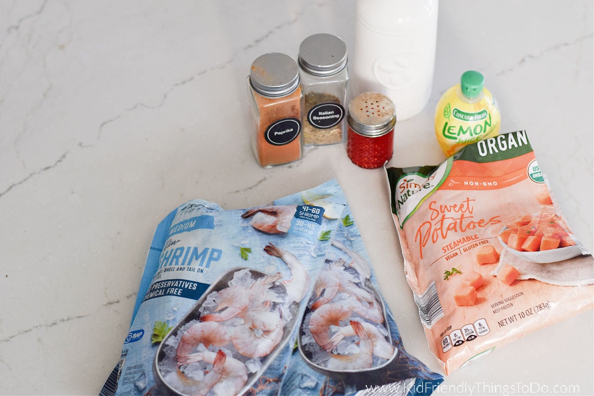 shrimp and sweet potato skewer ingredients 