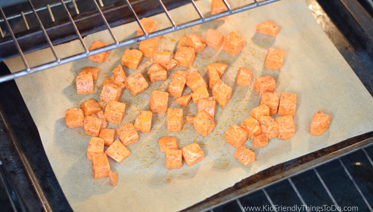 roasting sweet potatoes 