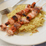 shrimp and potato skewers