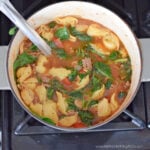 Italian sausage tortellini soup