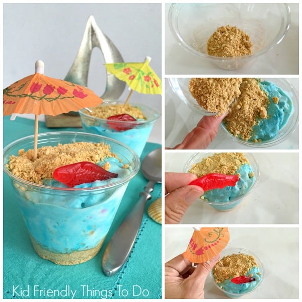 Easy Mini Beach Ice Cream Fun Food - Perfect for Under the Sea, Ocean, and Finding Dory parties - KidFriendlyThingsToDo.com