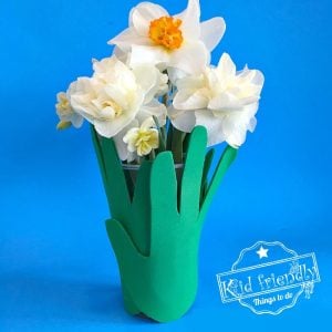 A Sweet & Simple Child’s Handprint Cup Vase For Mother’s Day and More!