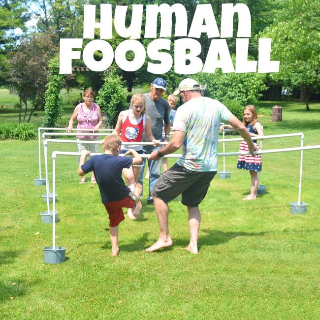 DIY Human Foosball Game