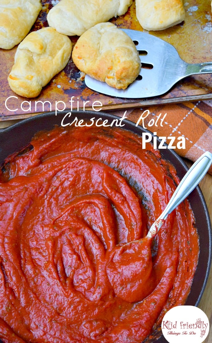 Campfire, Grill or Baked - whichever works for you, Crescent Roll Pizza Pockets - KidFriendlyThingsToDo.com