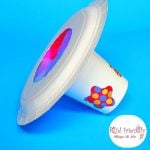 A Paper Plate and Cup Kaleidoscope Simple Craft for Kids - A fun and simple craft for in preschool or any age! KidFriendlyThingsToDo.com