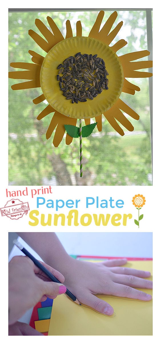 sunflower paper plate craft 
