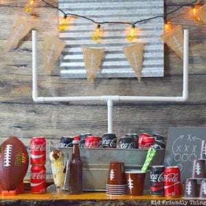 Football Watch Party Ideas, Football Themed Drink Cozy Craft & More!