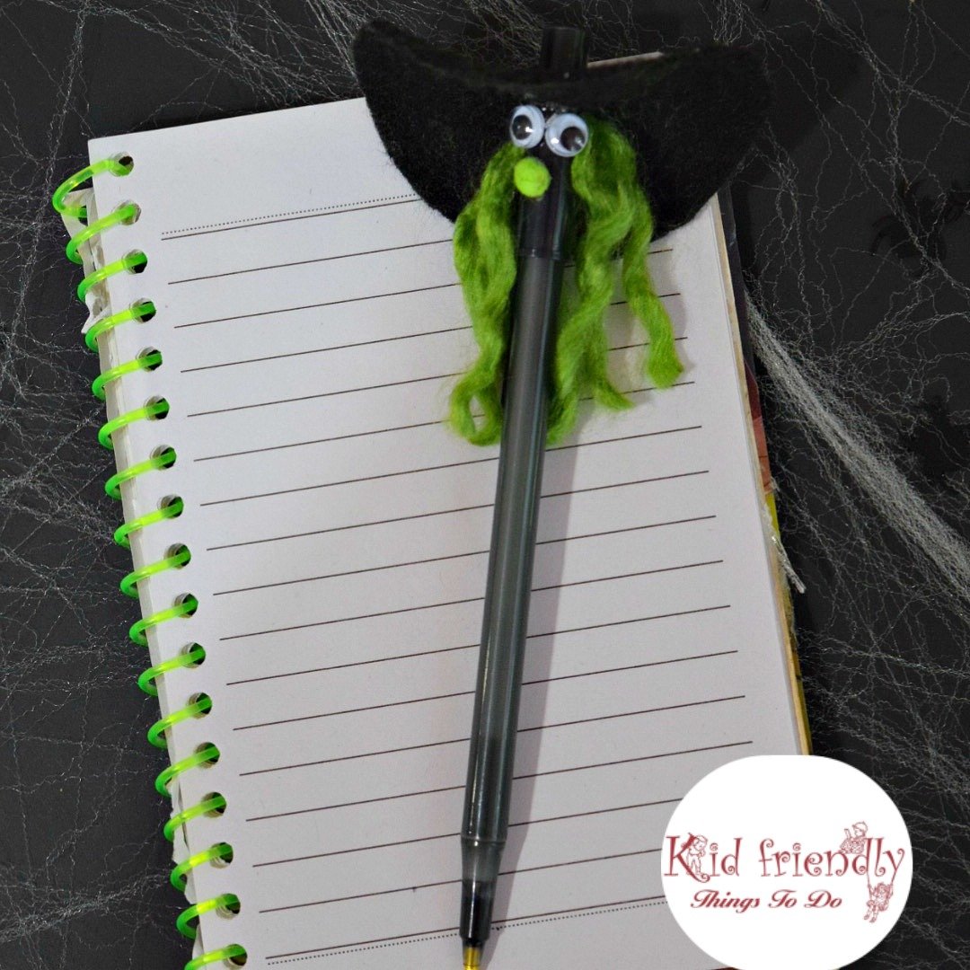 You are currently viewing Make A Wicked Witch Pen for a Kid Friendly Halloween Party Craft!