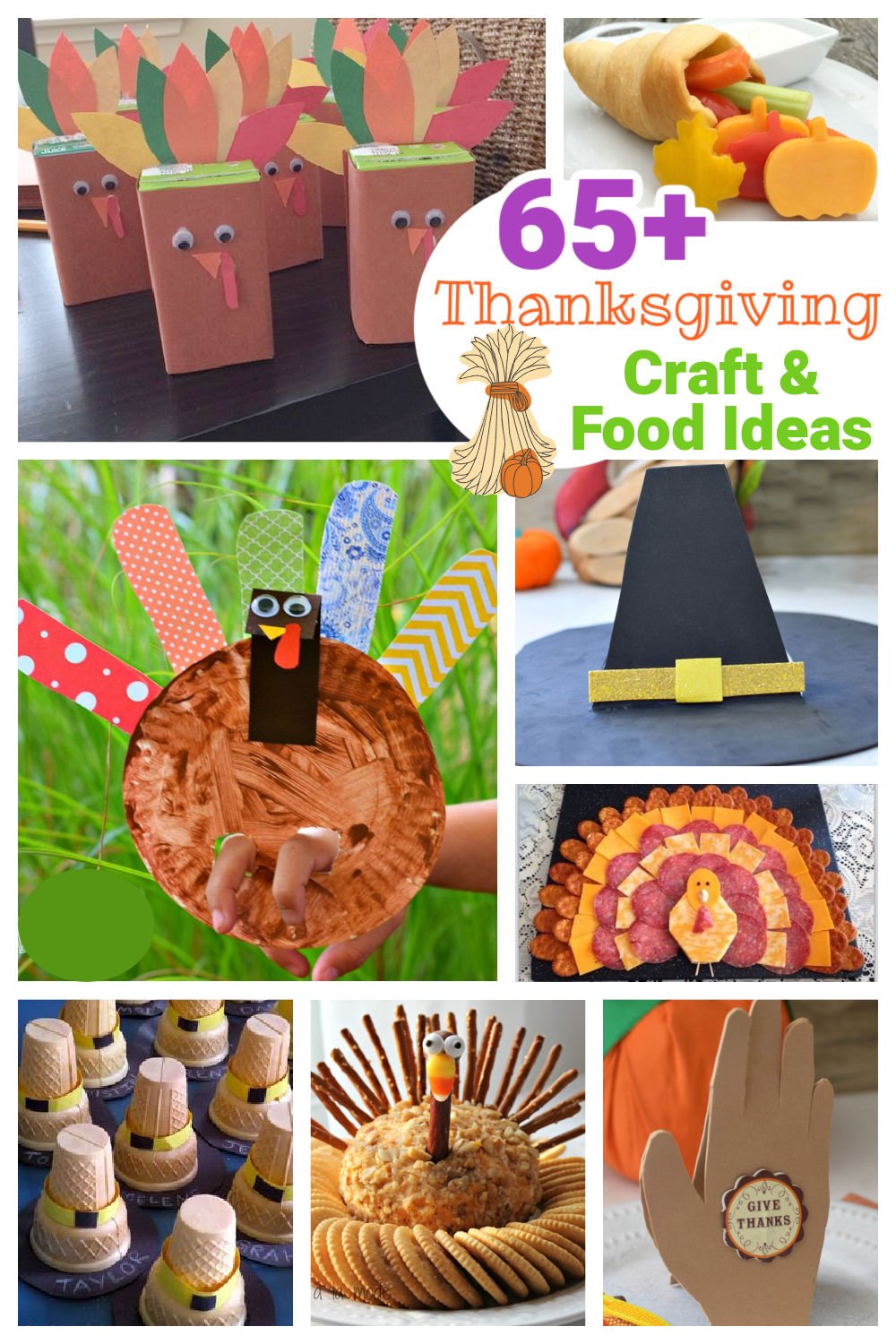 Thanksgiving crafts and food crafts 