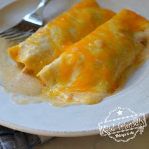 creamy chicken enchiladas
