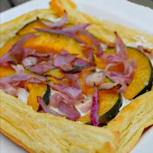 Herbed Cheese & Acorn Squash Puff Pastry Appetizer