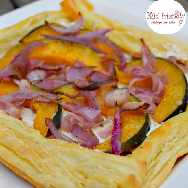 Herbed Cheese & Acorn Squash Puff Pastry Appetizer Recipe