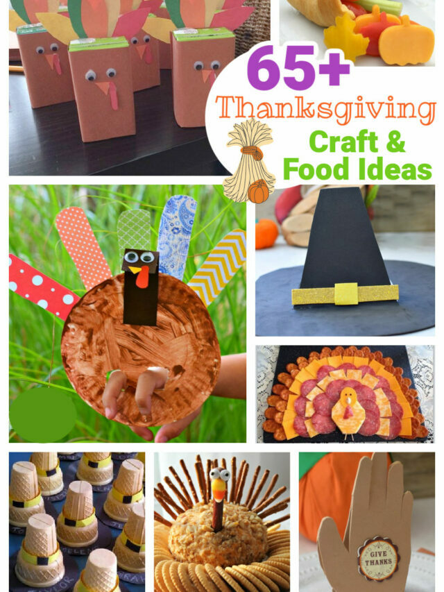 Over 65 Thanksgiving Crafts & Food Crafts – Story