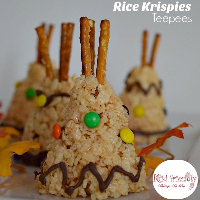 You are currently viewing Rice Krispies Teepee Treat for a Kid Friendly Thanksgiving