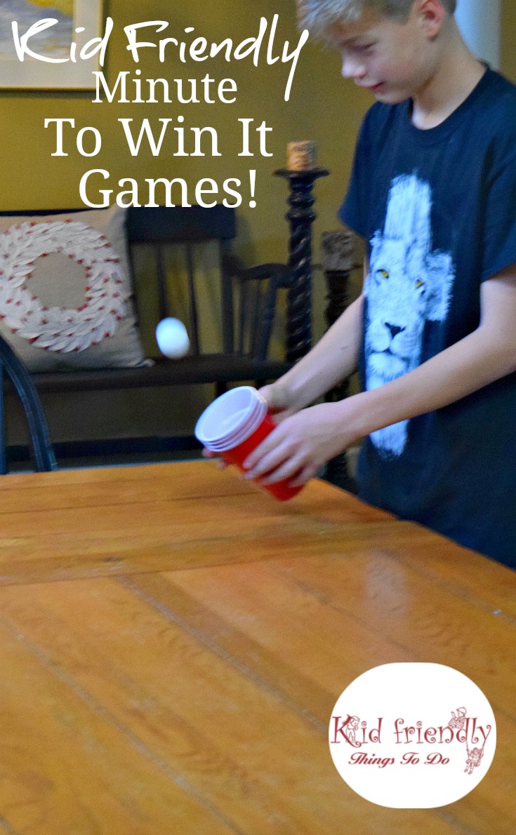 Kid Friendly Easy Minute To Win It Games for Your Party